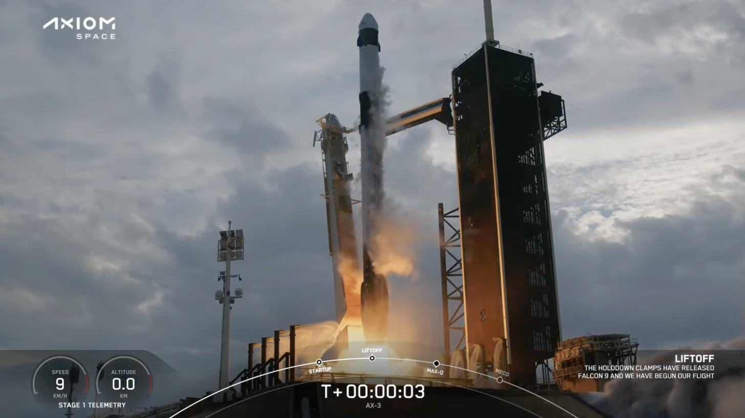 SpaceX Axiom Ax-3 görevini uzaya taşıyor 