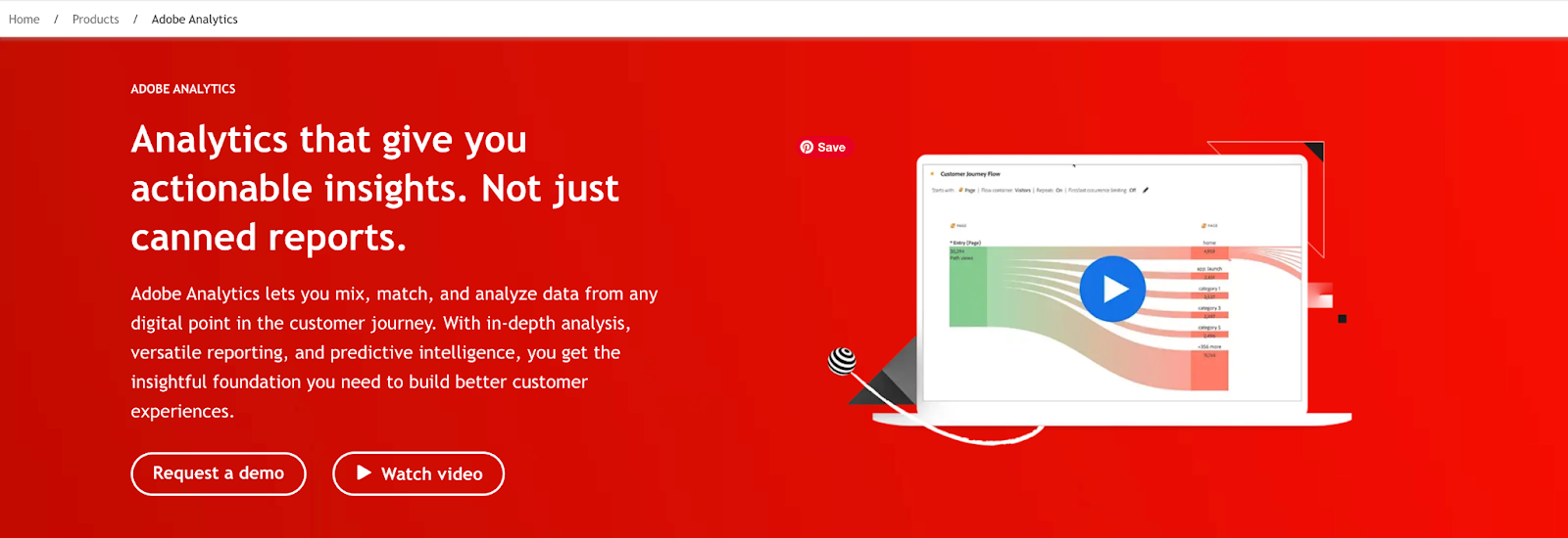 Adobe Analytics ana sayfası